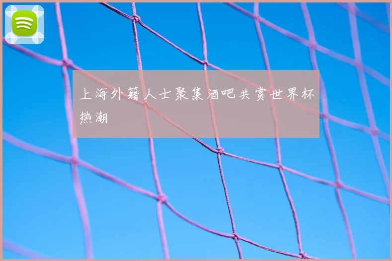 上海外籍人士聚集酒吧共赏世界杯热潮
